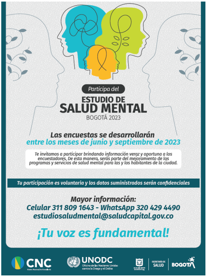 Imagen estudio de salud mental Bogotá