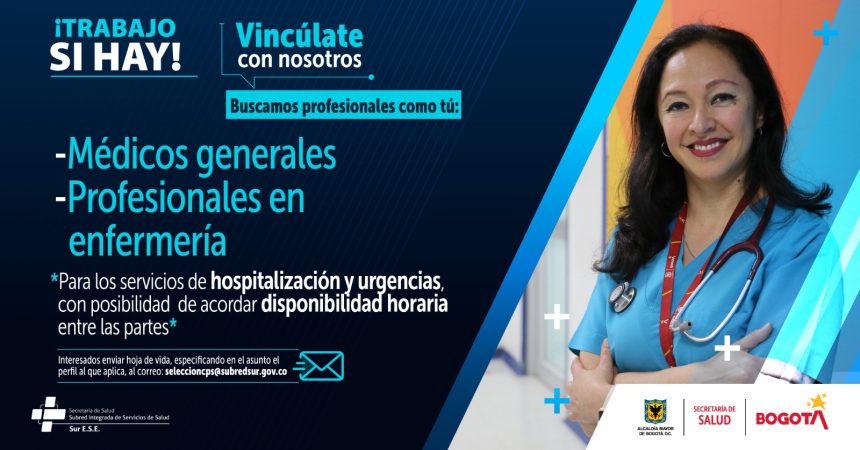 Vacantes medicos profesionales en enfermería