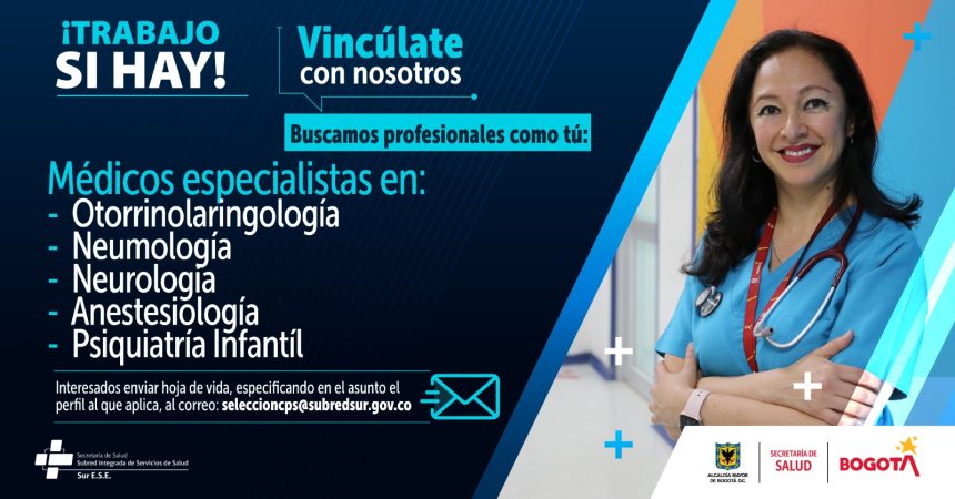 Vacante 3 - mayo 2024 - medicos especialistas