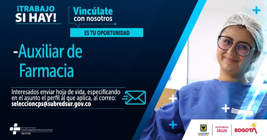 Vacante 1 - Junio 2024 - Auxiliar de farmacia