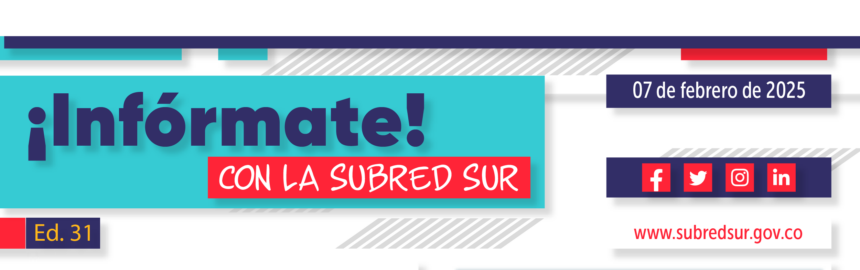 Infórmate con la Subred Sur Ed. 31
