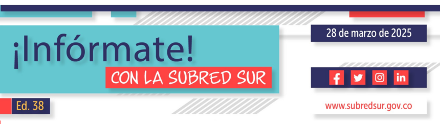Infórmate con la Subred Sur Ed. 38