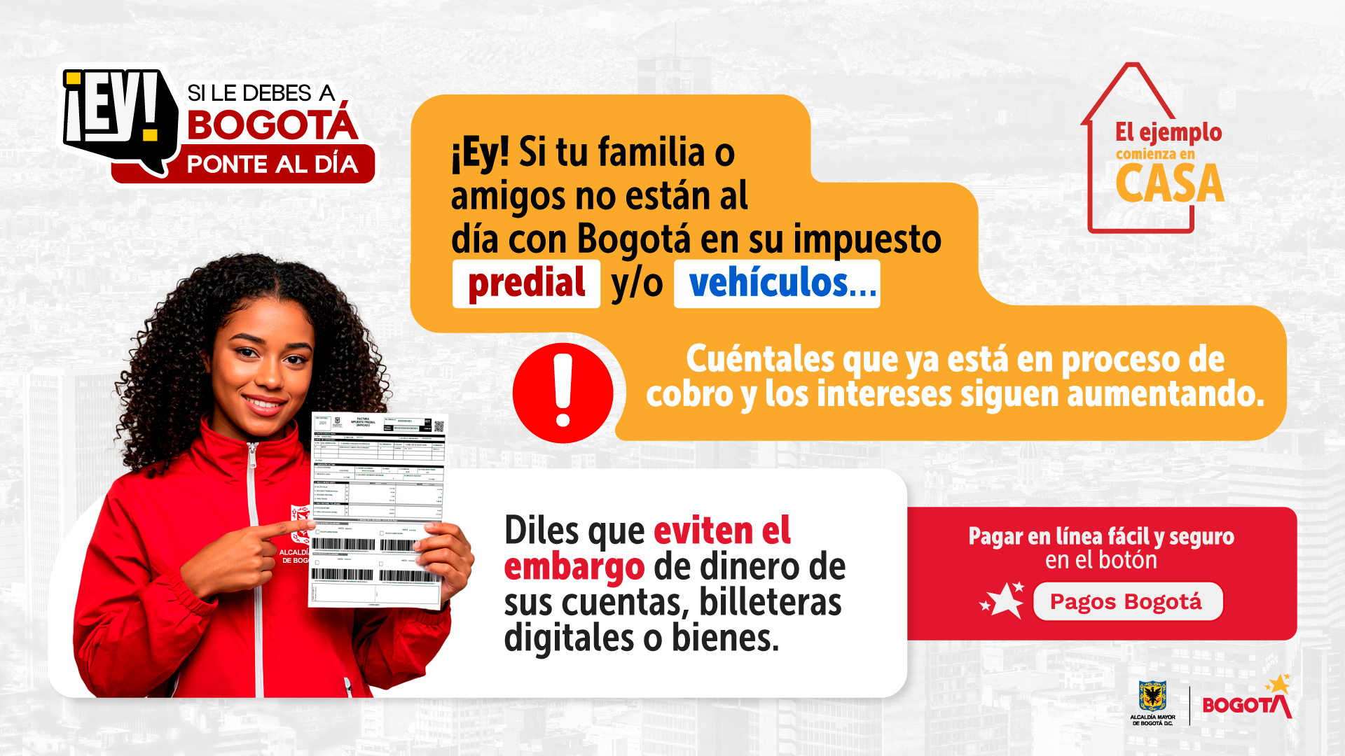 Imagen ¡Ey! Si le debes a Bogotá, ponte el día