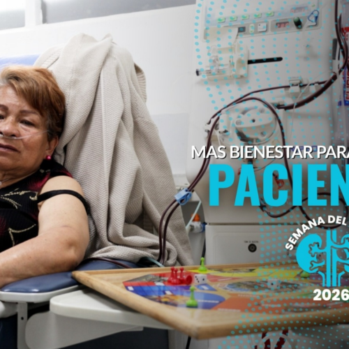 Portado testimonio paciente diagnosticada Testimonio de paciente de la unidad renal