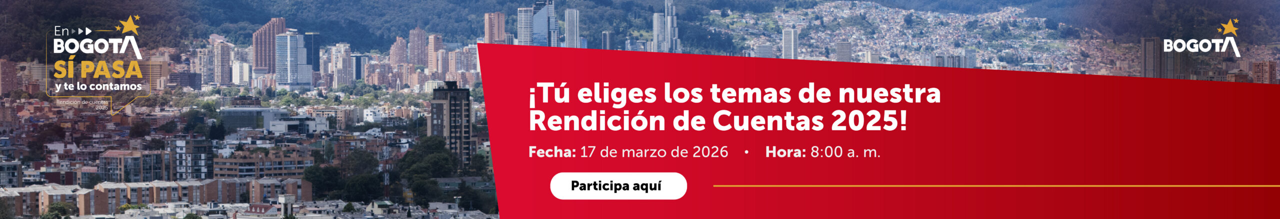 Banner rendición de cuentas 2025 - Alcaldía